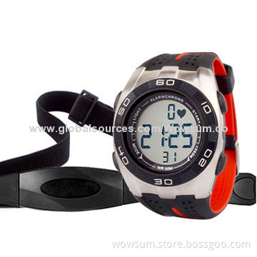 Chest Belt Heart Rate Monitor with Calories and Fat Burned, CE Certified, RoHS Directive-compliant